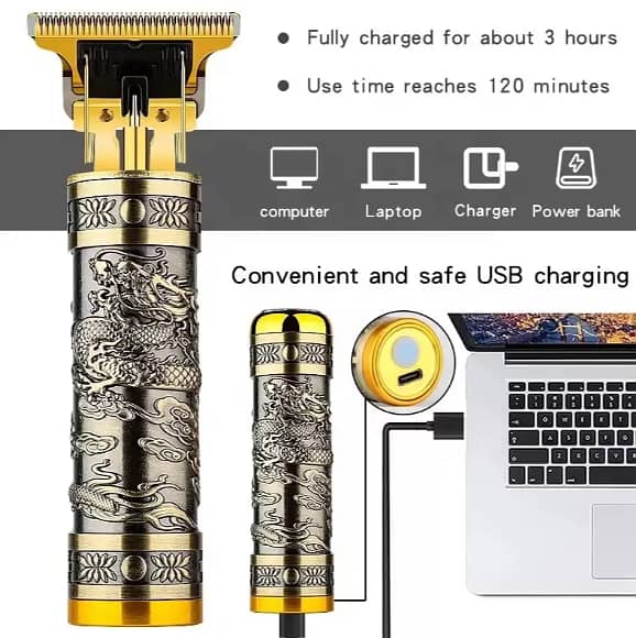 Professional Shaving Machine 3 In 1 Rechargeable Hair Clipper Shaver 5