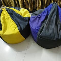 2 large bean bag chairs