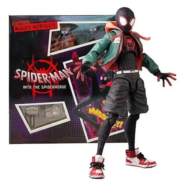 Spiderman Miles Morales | Gwen Action Figure | Wolverine Claws | Veno 4