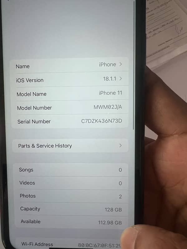 iPhone 11 black 128GB PTA APPROVED 1