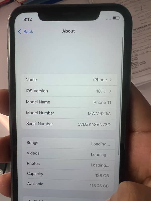 iPhone 11 black 128GB PTA APPROVED 7