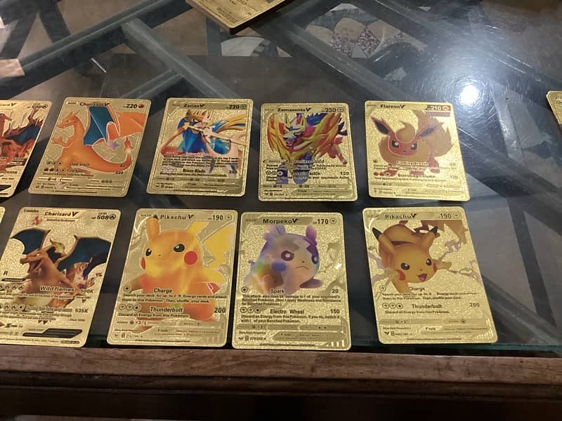 golden Pokémon cards for kids , collectors , brand new 3