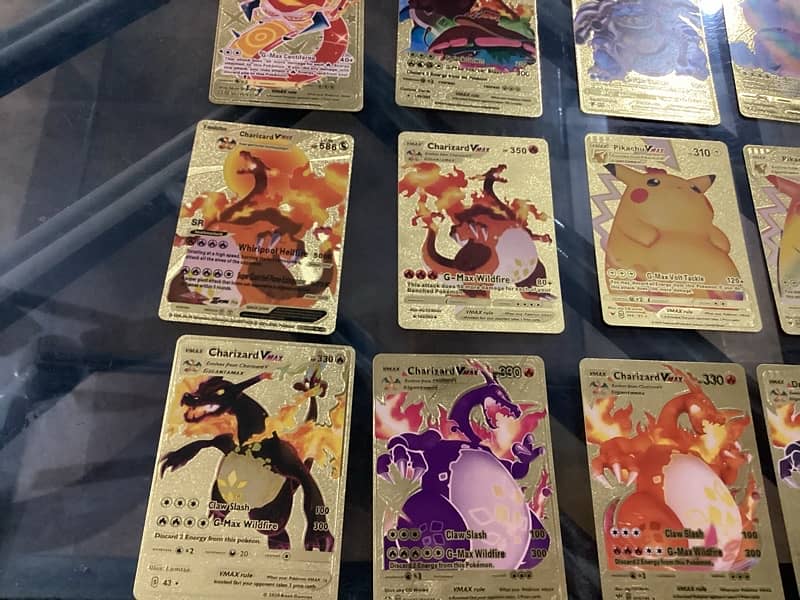 golden Pokémon cards for kids , collectors , brand new 6