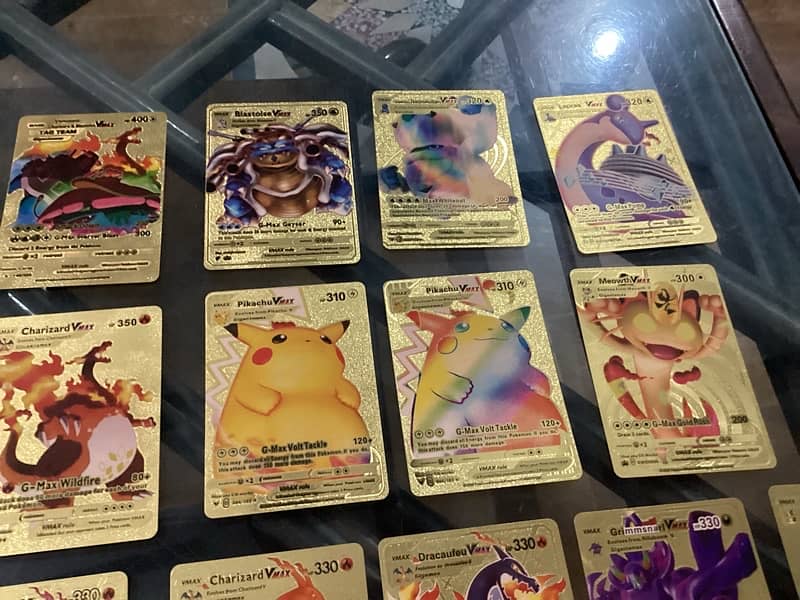 golden Pokémon cards for kids , collectors , brand new 9