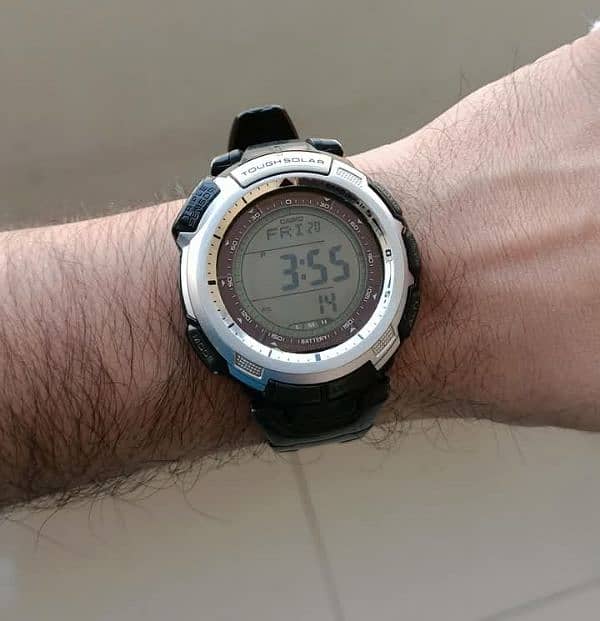 Casio Pro Trek Triple Sensor Watch.  Model -PRG110-1VDR 8