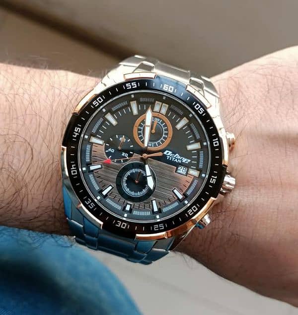 Titan Octane Quartz Chronograph.  Model-NP90044KM04. 9