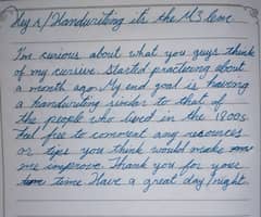 handwriting assignment