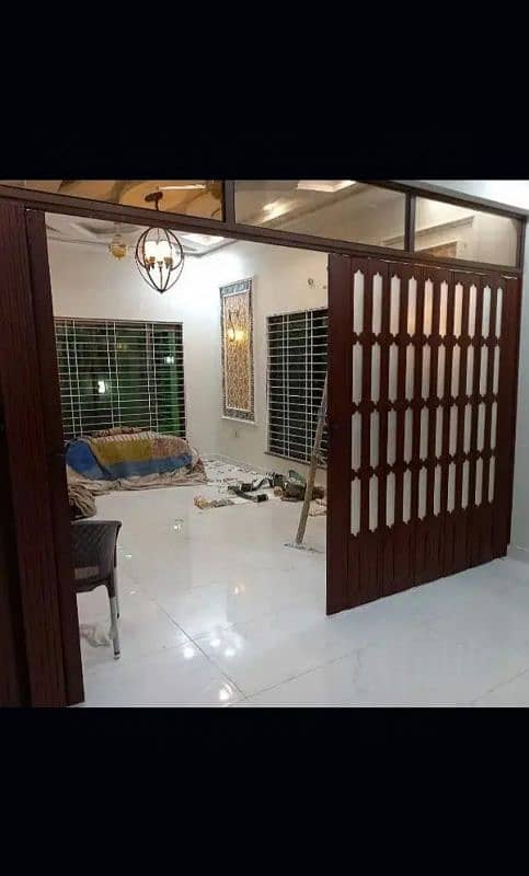 pvc folding partition dor pvc sliding door fluted panel wallpaper 1