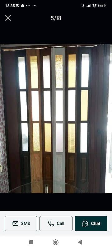 pvc folding partition dor pvc sliding door fluted panel wallpaper 5