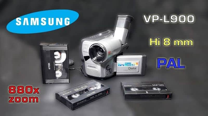 Samsung VP-L900 Hi-8 Camcorder with bag for sale 15