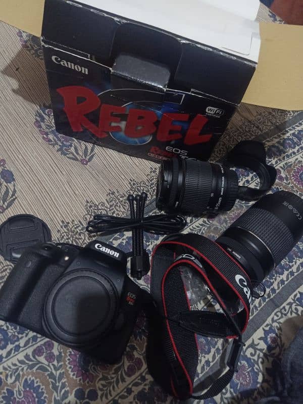 Canon EOS Rebel T6i (6Ti) DSLR Camera with 300mm Lens 1