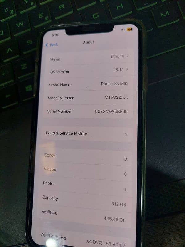 XS Max 512, Dual physical official pta 4