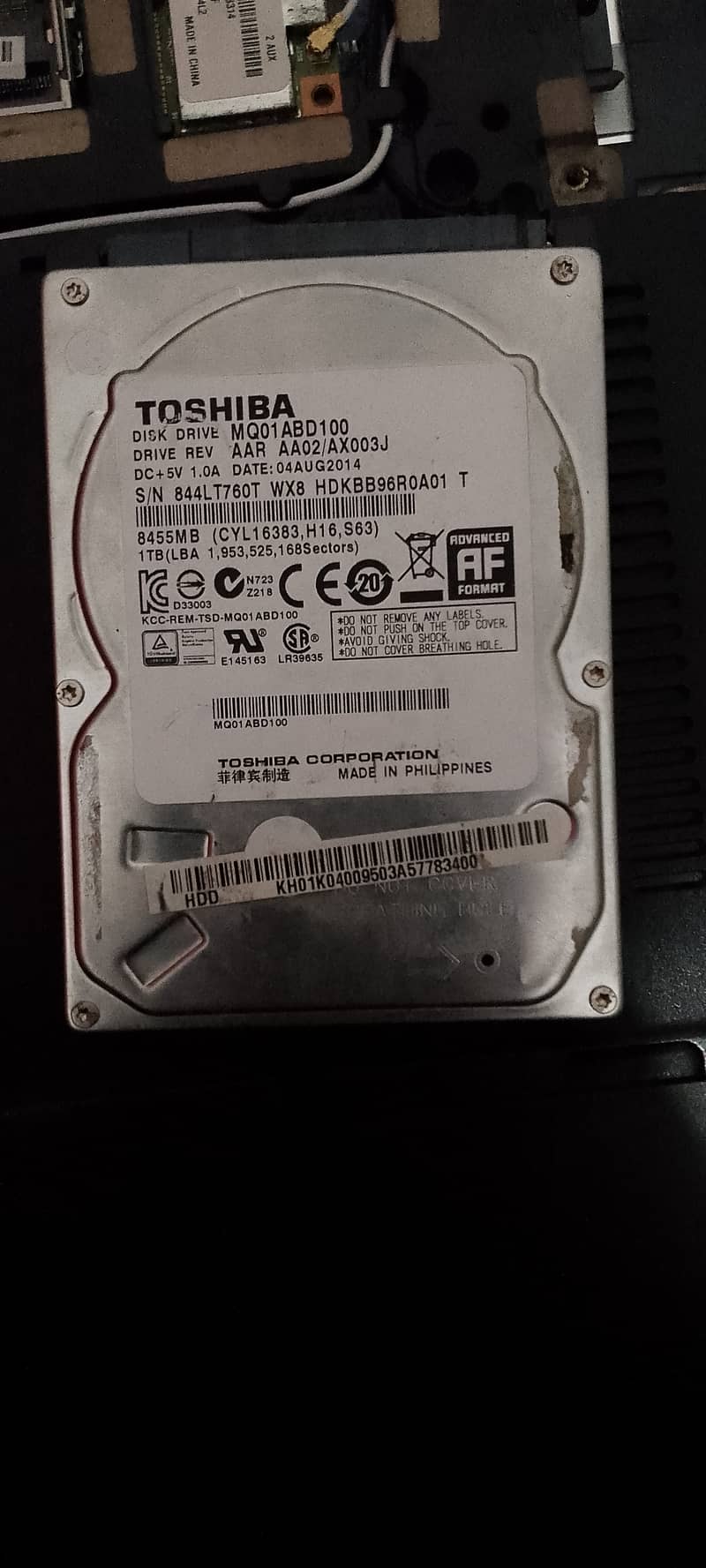 1TB Toshiba Hard drive 1