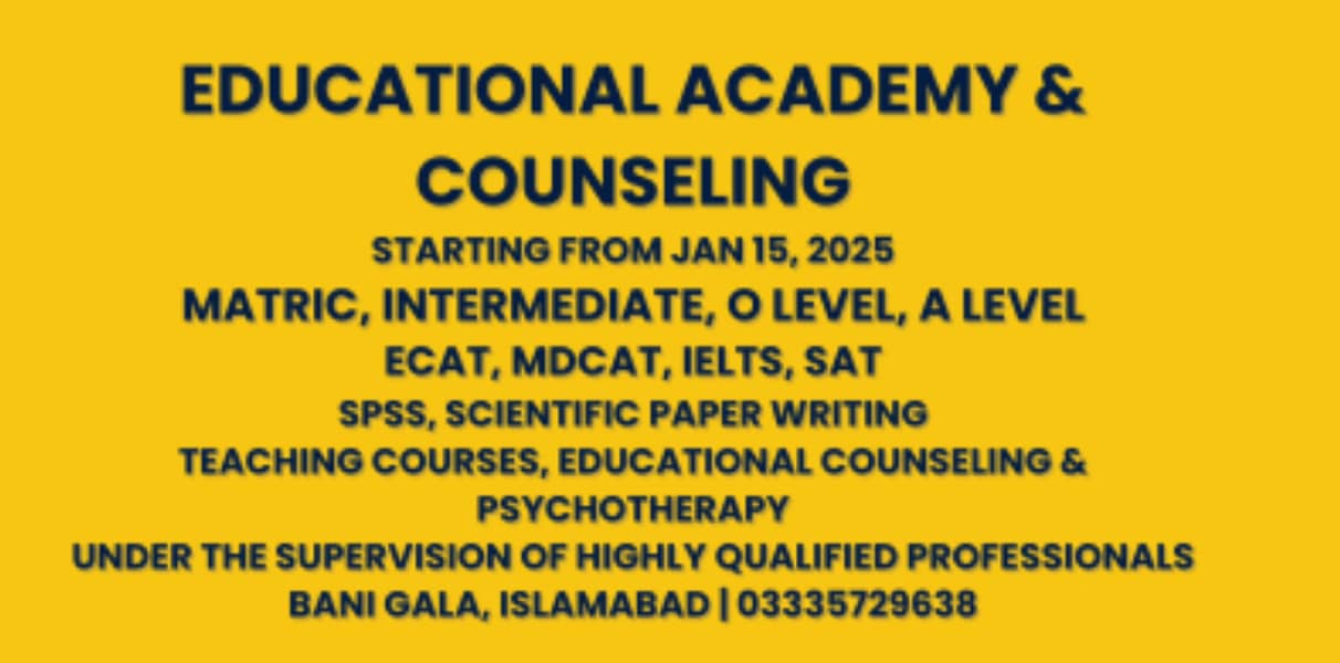 EDUCATIONAL ACADEMY & COUNSELING SERVICES 1