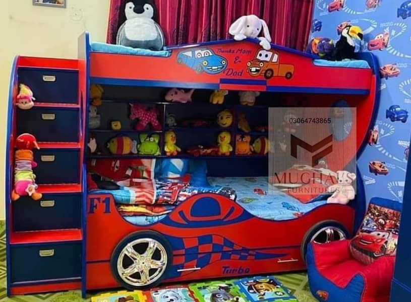 Bunk bed | Kid wooden bunker bed | Baby bed | Double bed | Triple bed 2