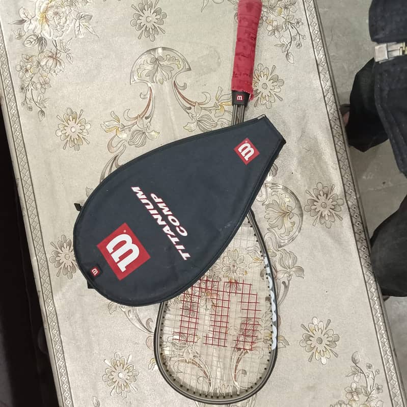 Wilson Titanium Comp Squash Racquet 0