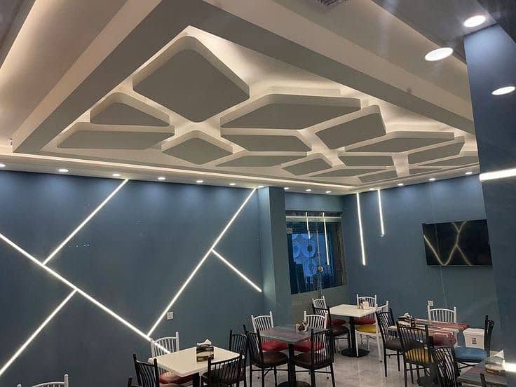 Dry wall ceiling - Plastic paris ceiling- Office Ceiling- Room ceiling 11