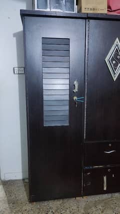 3 Piece Wood wardrobe/Almari