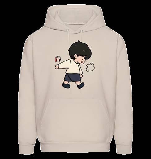 Couple Hoodies with Cartoon Design 1