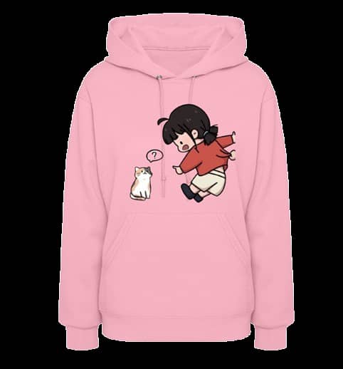 Couple Hoodies with Cartoon Design 2