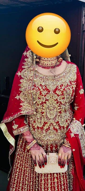 Bridal barat dress 3 PC langha choli dupatta 0