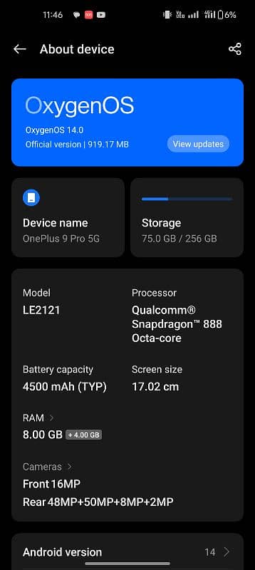 one plus 9pro 11