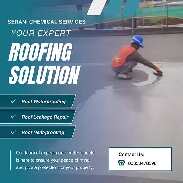 ROOF WATERPROOFING | HEAT PROOFING | WASHROOM LEAKAGE | WATER TANK 1