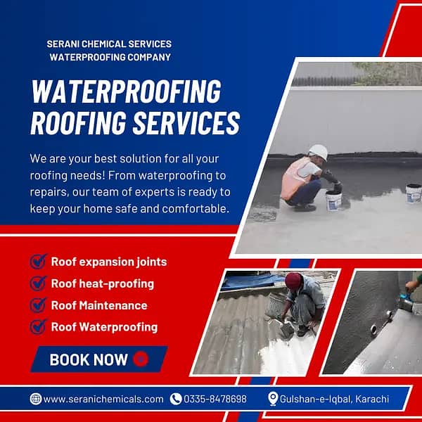 ROOF WATERPROOFING | HEAT PROOFING | WASHROOM LEAKAGE | WATER TANK 2