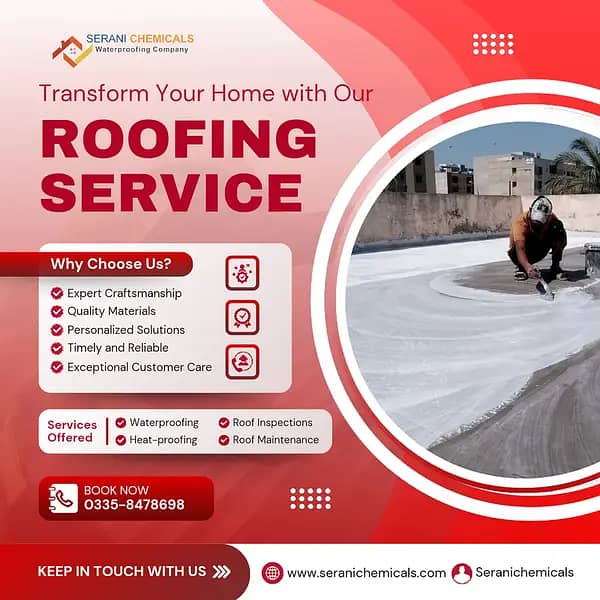 ROOF WATERPROOFING | HEAT PROOFING | WASHROOM LEAKAGE | WATER TANK 5