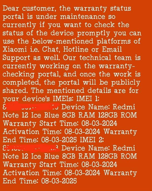 redmi note 12 8 128 warranty 08 03 2025 0