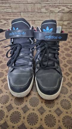 Adidas High Top Lifestyle Sneakers (Size 44-45) - Black