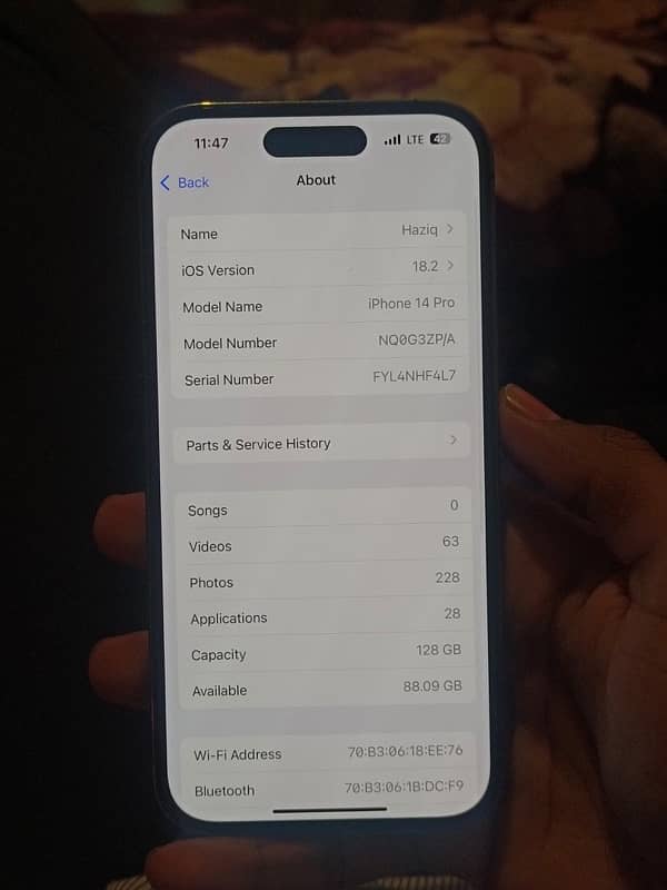 Iphone 14 Pro Dual Pta  aprroved 128gb 4