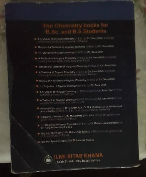 A Textbook of of organic chemistry for BS and BSc students 1