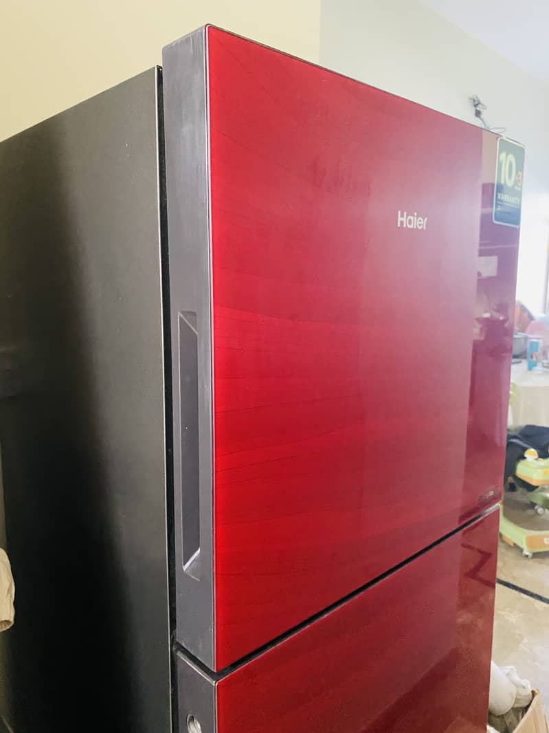 Hair brand new glass door refrigerator 2