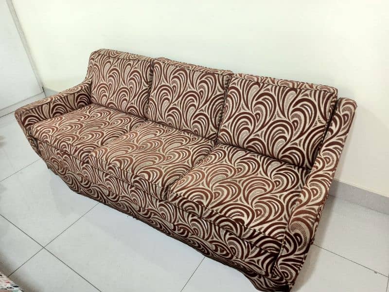 swiss made imported three seater sofa. 1