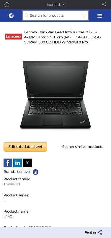 Lenovo L440 laptop i5 4th gen powerful processor 0