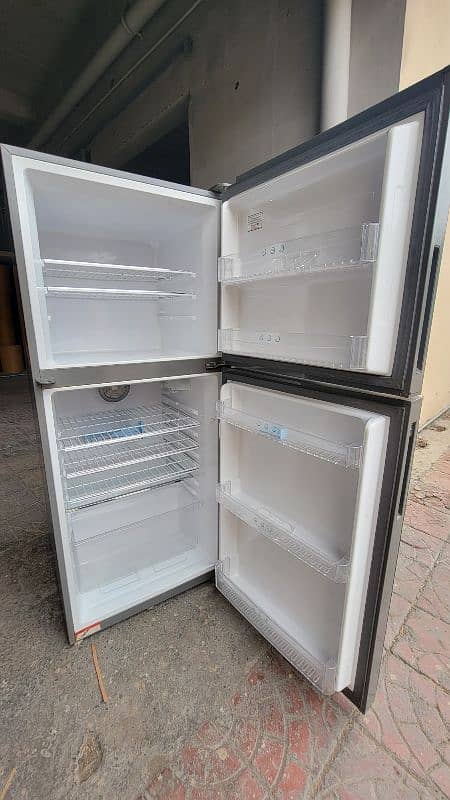 Haier HRF 345 Glass Door Fridge 1