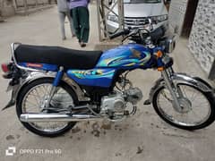 Honda CD 70 2024 10/10 condition blue color