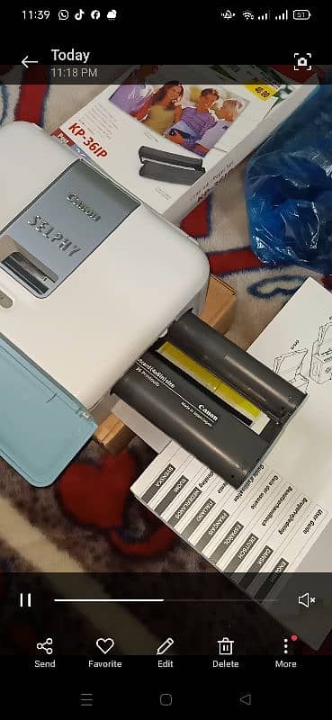 Canon Digital Selphy Compact Printer (CP 510) 100% Tottely Original 13