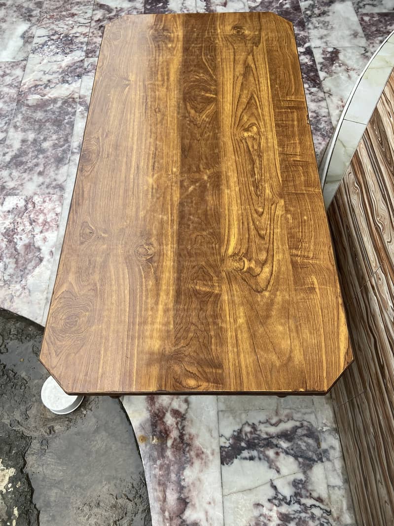 Wooden Table with Solid Sheesham 0