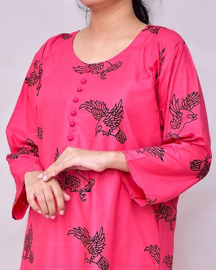 "Premium 2-Piece Women Stitched Linen Printed Suit | Stylish & Afford 0