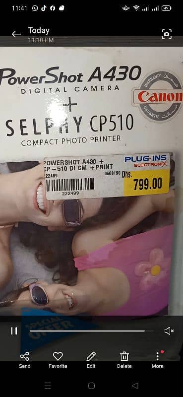 Canon Compact Digital Selphy Printer CP 510. . . . 100% Tottely Original 13