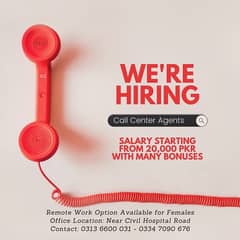 Hiring for Call Center Staff