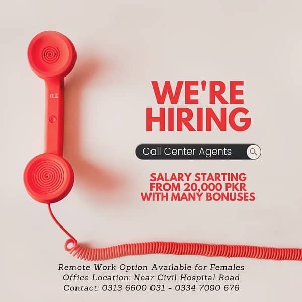 Hiring for Call Center Staff 0