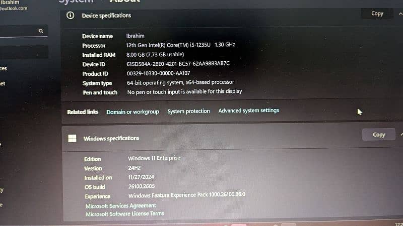 Lenovo V14 G3 i5 12 generation 8gb ram 256gb ssd 4