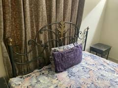 Iron Bed Set with Side Tables and Dressing Table