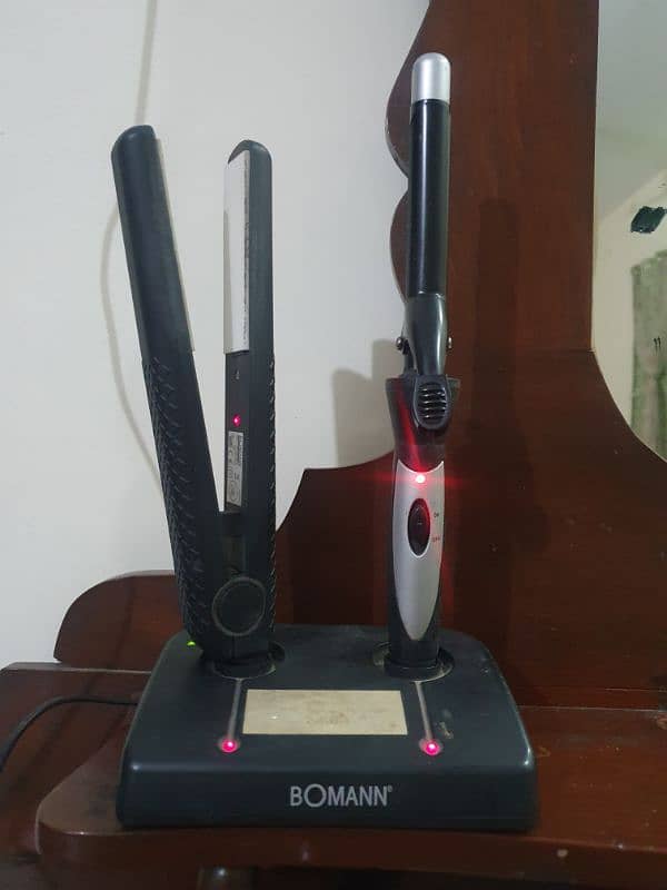 Hair straightener + Hair Curler Bomann 0