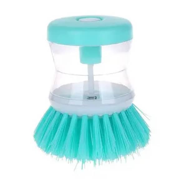 Kitchen Automatic Liquid Dish Pot Washing Brush Scrubber With Soap Dis 2