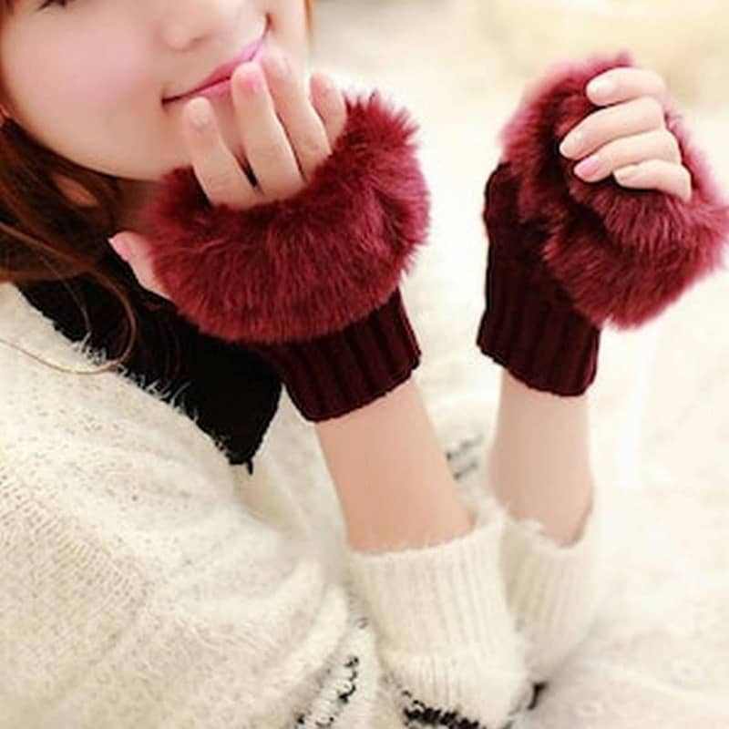 Winter Rabbit Gloves For Women 2