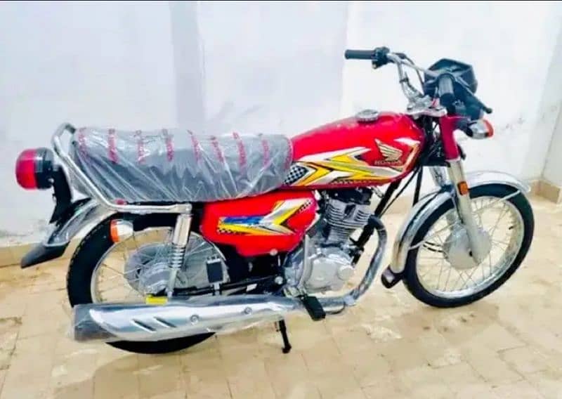 Honda cg 125 2025 zero meter hai 180kilometer hai 20din huwa liha hai 1